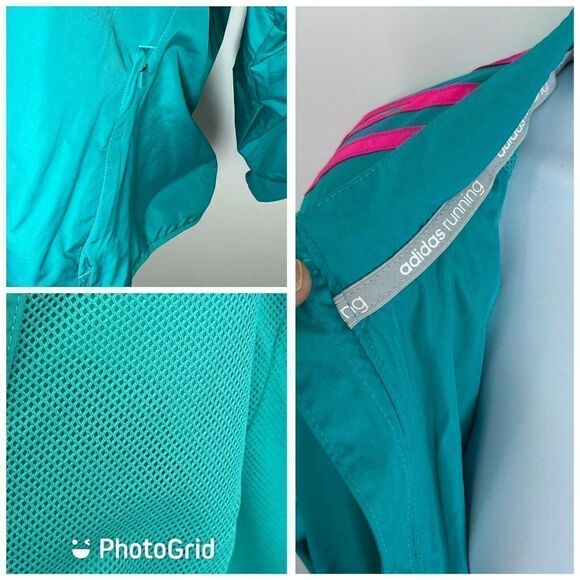 Adidas Boston Marathon Windbreaker Jacket Womens Large 2016 Unicorn Anthem - Picture 9 of 13